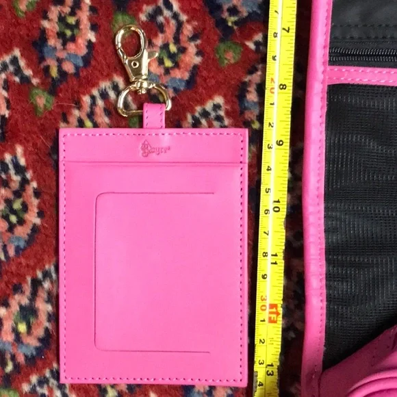 Royce Leather travel tag & toiletry bag